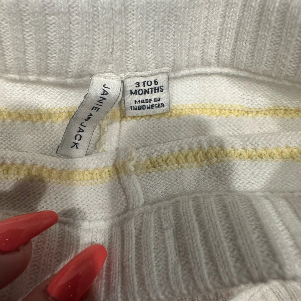 Janie and Jack knit shorty and Carter's long sleeve onesie